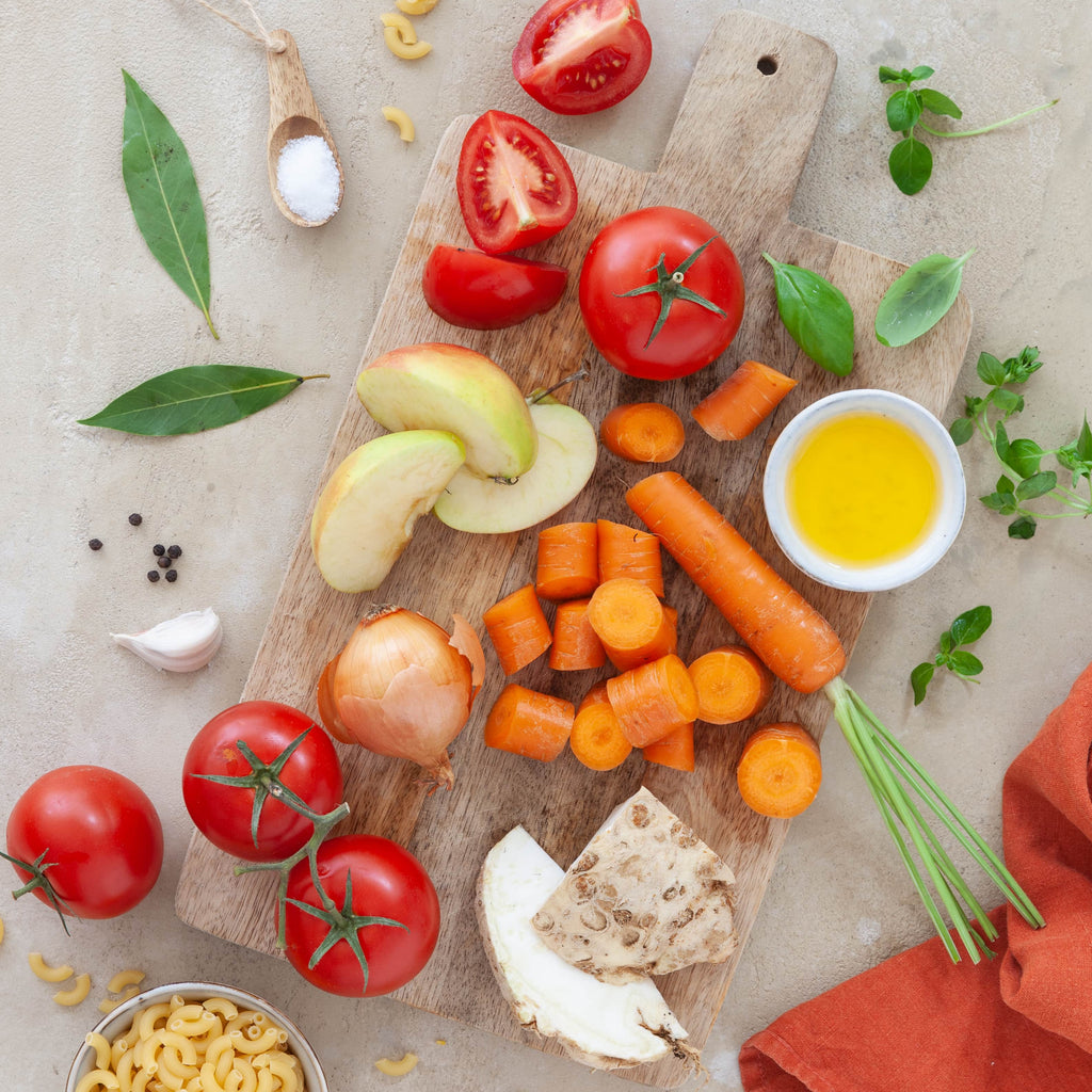 TellerRebellen - Pasta Paula - Bio Tomaten Gemüse mit Hörnchen Nudeln - Zutaten Bio